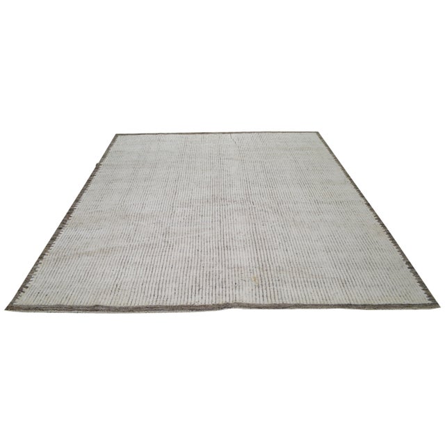 Moroccan Moroccan Hand Knotted Wool Rug, 8'7''x10' For Sale - Image 3 of 6