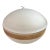 Vintage White Frosted Glass Powder Box For Sale