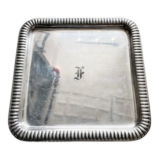 Antique Tiffany and Co Silver Plated Tray For Sale