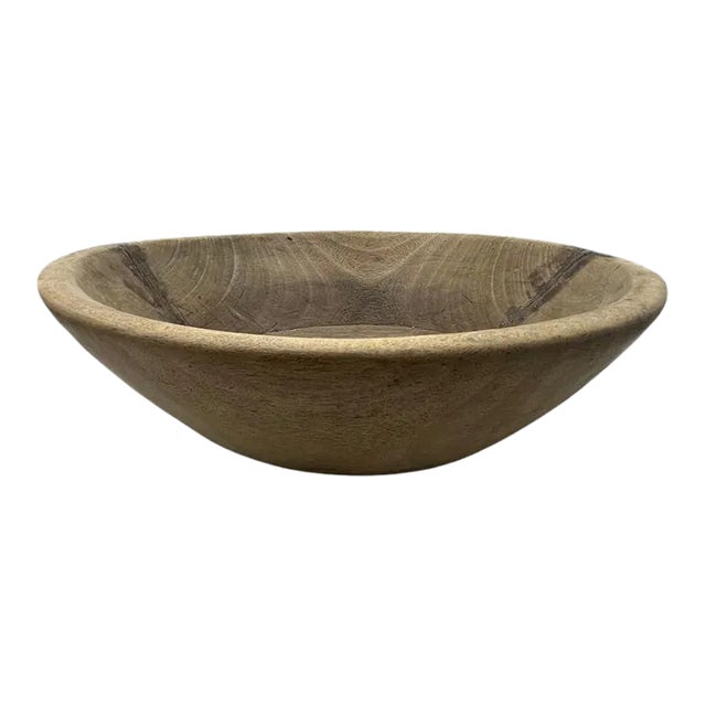 Vintage Wooden Parat Bowl - Small For Sale