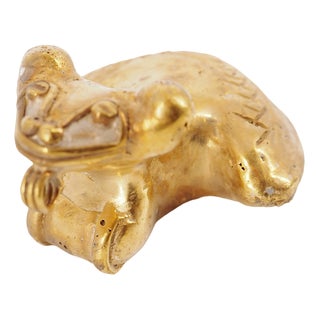 Colombian Taïrona Tumbago Statuette of Amazon Jaguar For Sale