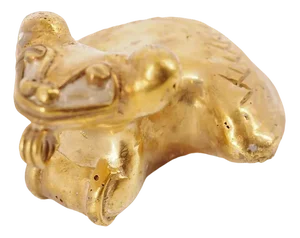 Colombian Taïrona Tumbago Statuette of Amazon Jaguar