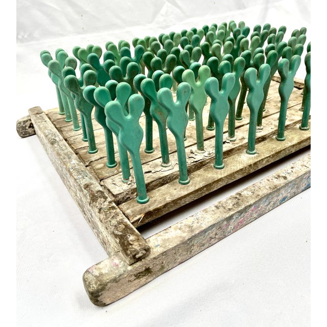 Unique industrial salvage wall art. This vintage balloon mold was found in an abandoned balloon factory in India. It has...