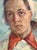 Soviet Woman Portrait, Antique Oil Painting, Ukrainian Artist (1961) 39-28 For Sale - Image 4 of 6
