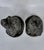 Composition Stone Garden Rabbit Sculptures With Weathered Patina, Pair For Sale - Image 9 of 14