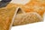 Bold, angular forms in saffron orange and charcoal black rise across a warm ivory field — abstract, sculptural, and full...