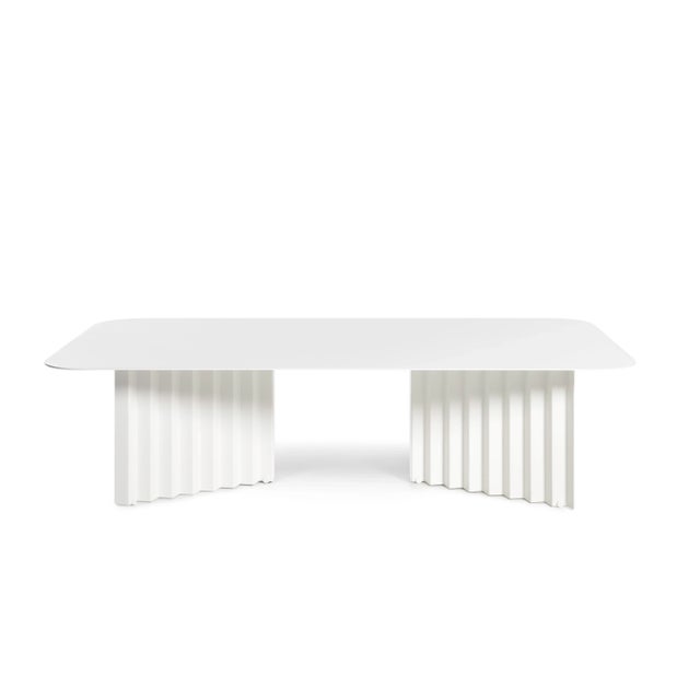 RS Barcelona Plec Large Steel Table, White For Sale - Image 11 of 11