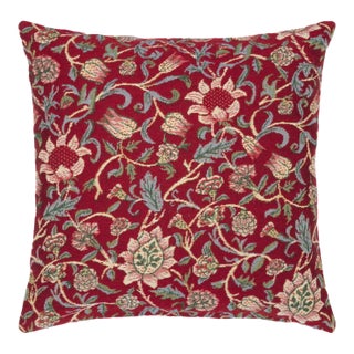 Evenlode Red Cushion With Feather Filler - 33x33cm (13"x13") For Sale