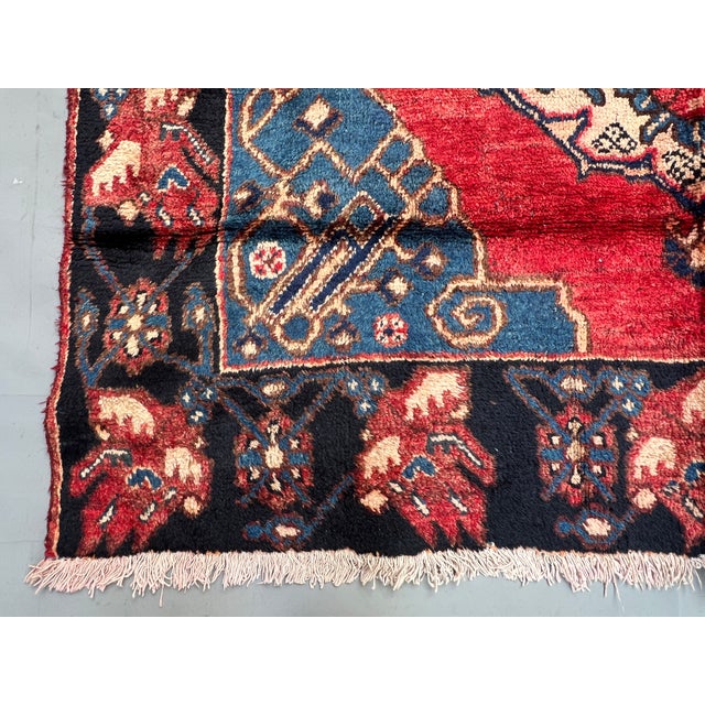 Hand Knotte Persian Karadagh Double Medallion Village Rug - 9'8" X 4'4" For Sale - Image 4 of 14
