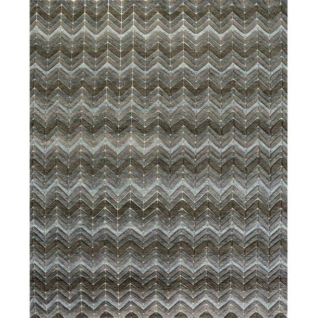 Handwoven Modern Moroccan Style Area Rug 8'0" X 10'0" For Sale