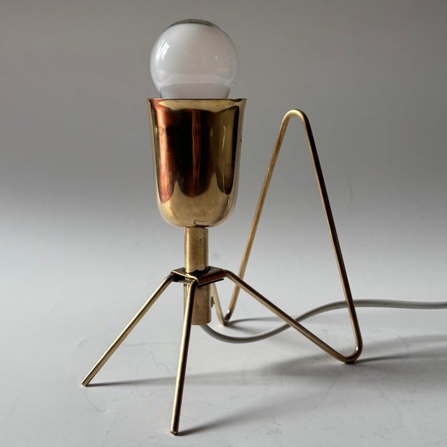 Metal Model 15566 Table or Wall Lamp in Brass by Harald Notini for Böhlmarks, Sweden, 1950s For Sale - Image 7 of 12