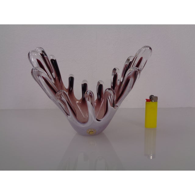 Swedish crystal bowl from Gränna Glas from the 1970s. This piece has an attribution mark, I am sure that it is completely...