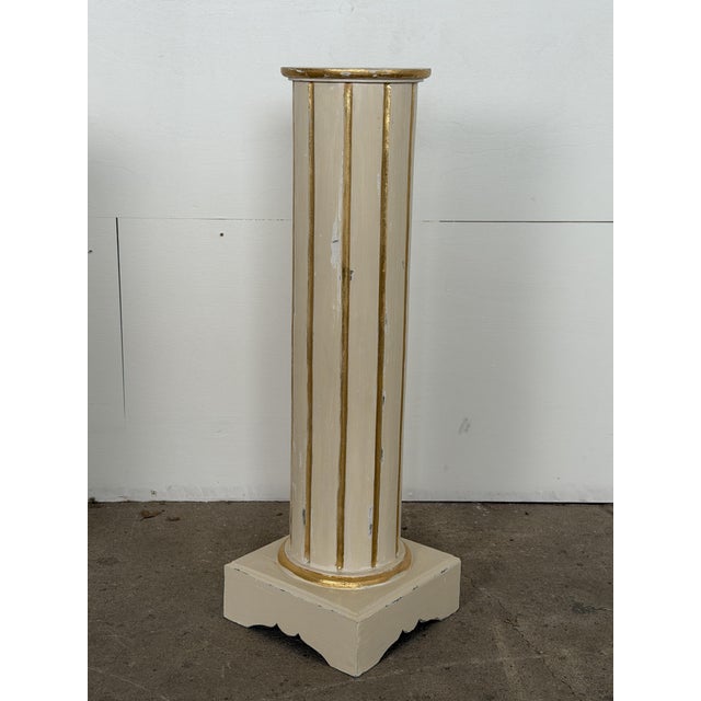20th Century Gustavian Painted Pedestal Columns For Sale - Image 4 of 9