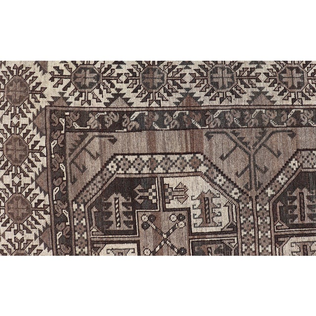 Antique Ersari Rug With Traditional Gul Motifs and Subtle Colors 10'9 X 18'3 For Sale - Image 9 of 12