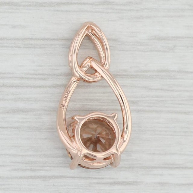 Gemstone Information: - Natural Zircon - Carats - 3.50ct (8.9 mm diameter) Cut - Round Brilliant Color - Brown - Natural...