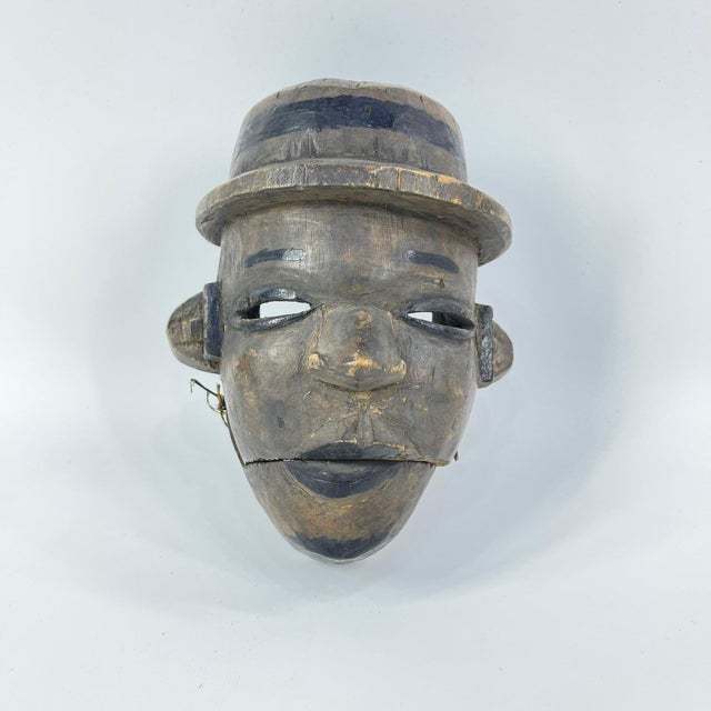 Early 20th Century Ogoni Wood Colonial Mask Movable Jaw Cross River Nigeria MATTER COLLECTION For Sale In Denver - Image 6 of 6