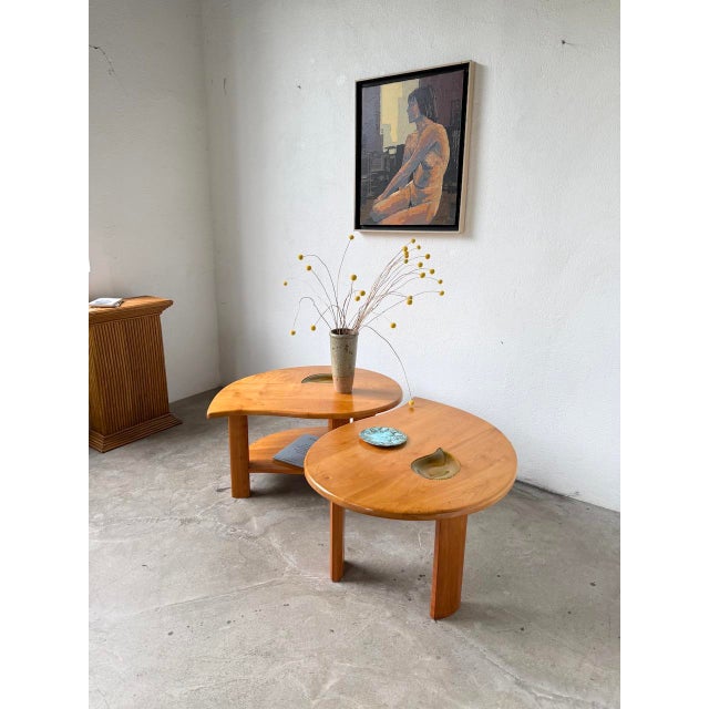 Elm Drop Coffee Tables, 1970s, Set of 2 For Sale - Image 9 of 18