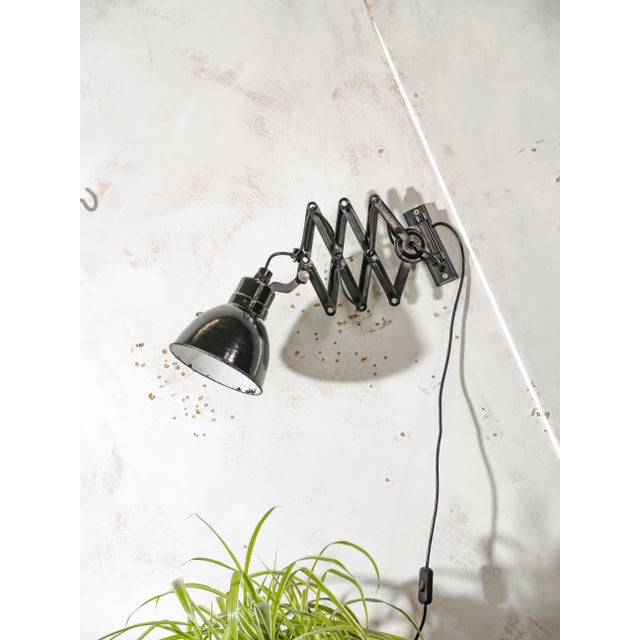 Black Scissor Lamp from Elektroinstala Decín, 1950s For Sale - Image 17 of 18