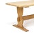 Wood Mid-Century Brutalist Rustic Dining Table For Sale - Image 7 of 9