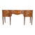 Baker Furniture Style Georgian Flame Mahogany Serpentine Front Sideboard Credenza For Sale