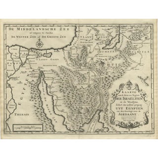 Scarce Middle East and Arabia Map, 1725 For Sale