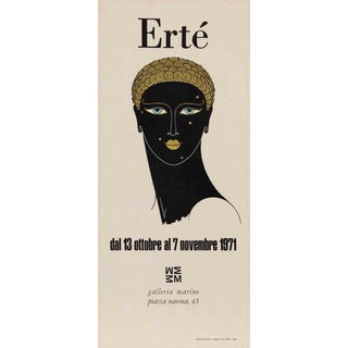 Ertè-Exhibition Offset Print Poster, 1971 For Sale