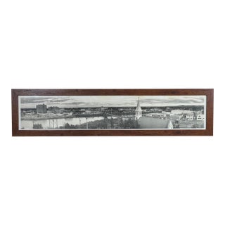 Framed Panoramic Photograph of Fairbanks Alaska C. 1955 For Sale