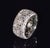 Authentic Roberto Coin Granada natural diamond 18K solid white gold wide band ring. This finely crafted 18K solid white...