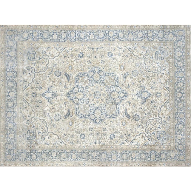 Textile 1940s Persian Tabriz Rug For Sale - Image 7 of 7