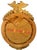 Mid 20th Century Federal-Style American Eagle-Topped Gilt Wood “Bullseye” Convex Mirror For Sale In San Francisco - Image 6 of 6