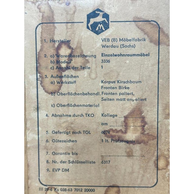 Mid-Century Modern Sideboard in Birch, 1960s For Sale - Image 13 of 14