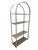 Elevate your space with this striking pair of vintage Milo Baughman flat bar chrome shelving units, crafted in the iconic...