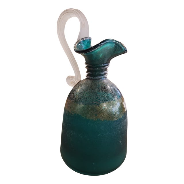 Green Murano Vase, 1990s For Sale