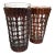 Vintage Wicker-Wrapped Glass Tumblers With Removable Sleeves - Set of 2 For Sale