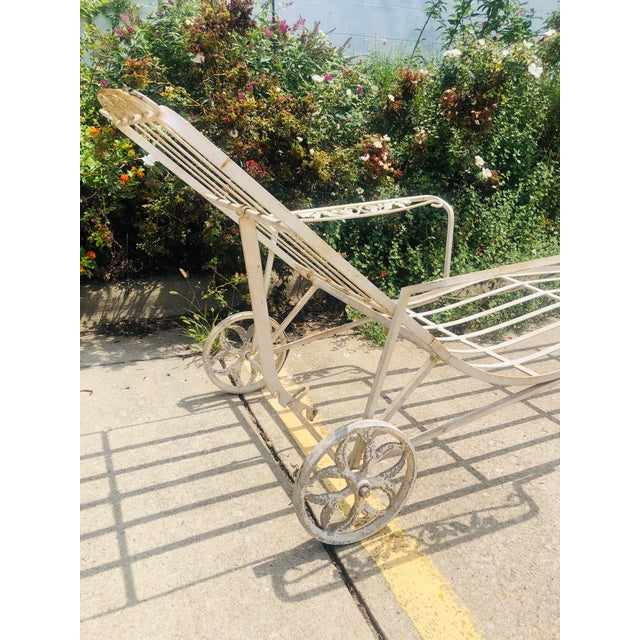 Vintage Wrought Iron Chaise Lounge | Chairish (640 x 640 Pixel)