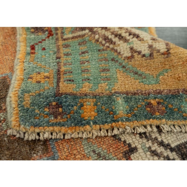 Turkish Mini Rug Oriental Hand Knotted Vintage Rug 1'7" x 2'11" #21181 For Sale In Houston - Image 6 of 8