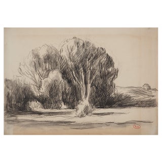 Maximilien Luce, Little House on the Prairie, Original Drawing For Sale