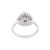 Natural Trilliant Shape Tanzanite 18k White Gold Statement Ring Size 7 For Sale In New York - Image 6 of 7