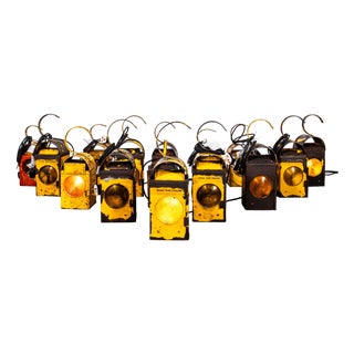 Vintage Railway Warning Lamp For Sale