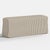 Spritely Home Slipcover for Stoffer Home x Cloth & Company for Lindy Slipcover Dining Bench in Jane Stripe Burlap For Sale - Image 4 of 5