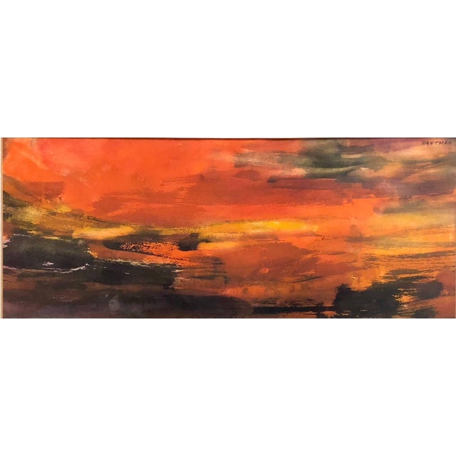 Genre: Expressionist Subject: Landscape Medium: Watercolor Surface: Paper Country: United States Dimensions w/Frame: 16" x...