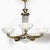 Art Deco Art Deco Brass Petitot Chandelier W/ Glass Rods & Opalescent Glass Shades For Sale - Image 3 of 18