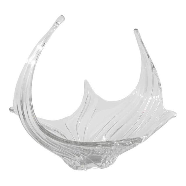 Vintage Italian Glass Plateau For Sale