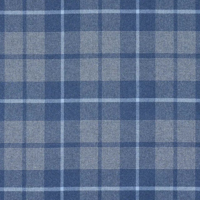 Contemporary SAMPLE - Schumacher Montana Wool Plaid Fabric In Slate For Sale - Image 3 of 5