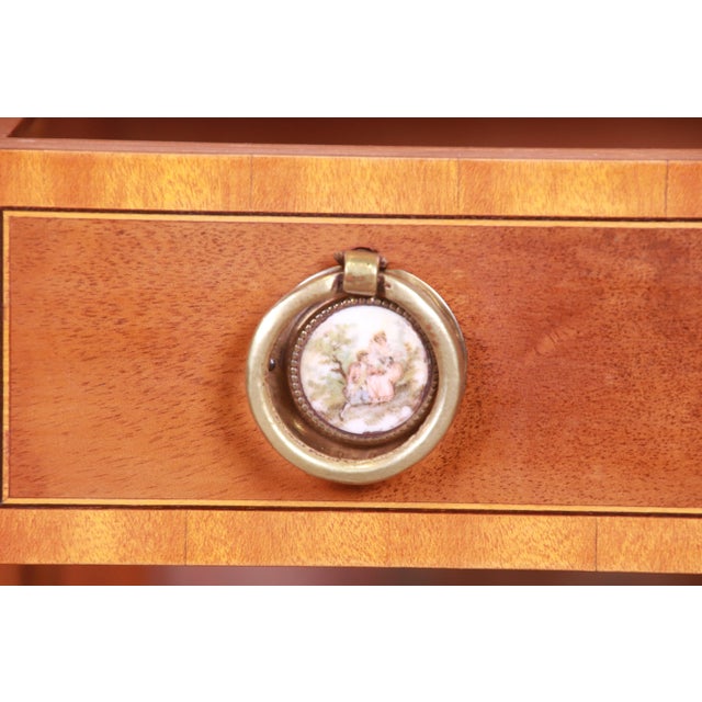 Beacon Hill Collection Federal Style Banded Mahogany Nightstand For Sale - Image 10 of 13