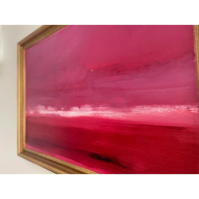 Barry Lantz Original Painting “Raspberry” Acrylic on Canvas For Sale - Image 4 of 7