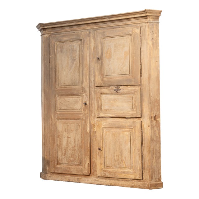 Antique Wooden Corner Cabinet, 1880 For Sale