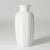 Beautiful stoneware floor vase by Anna-Lisa Thomson, glazed white. Decorative embossed graphic pattern. This piece has an...