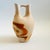 Orange Large Vintage Nemadji Pottery Wedding Vase - Orange and Brown Matte Swirl Glaze For Sale - Image 8 of 12