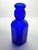 1930s 1930s Vintage Brookfield “Baby Top, Face” Cobalt Blue Glass Bottle For Sale - Image 5 of 11